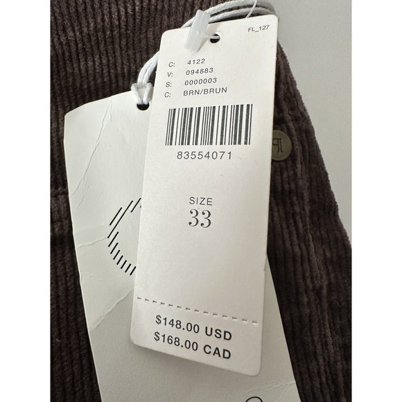 New Pilcro Anthropologie Corduroy Jeans Women Size‎ 33 Brown The YaYa High Rise - Picture 9 of 13